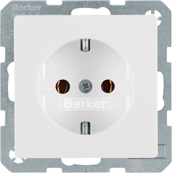 Berker 47436089 Steckdose Schuko Q.x polarweiß. samt