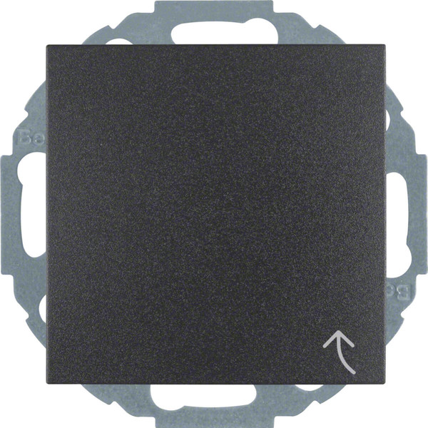 Berker 47441606 Steckdose Schuko mit Klappdeckel u. erh.BS S.1/B.3/B.7 anthrazit. matt