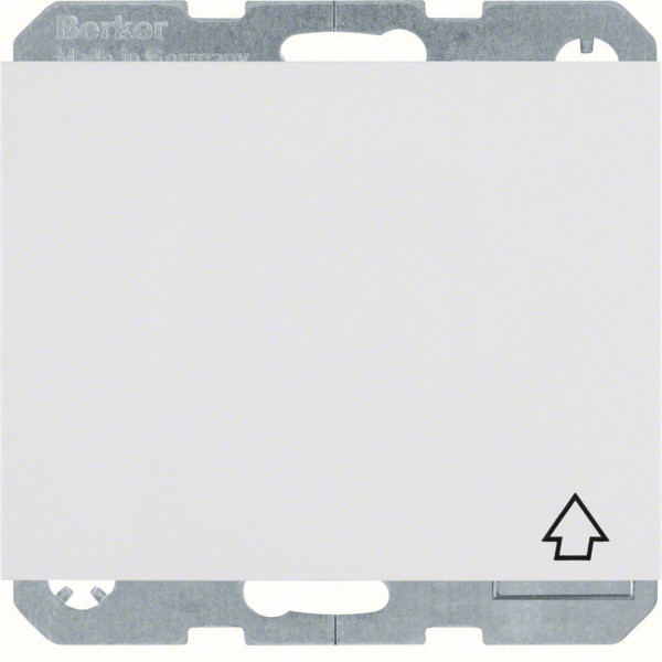 Berker 47517209 Steckdose Schuko mit selbstschl. Klappdeckel u. erh.BS K.1 polarweiß glänzend