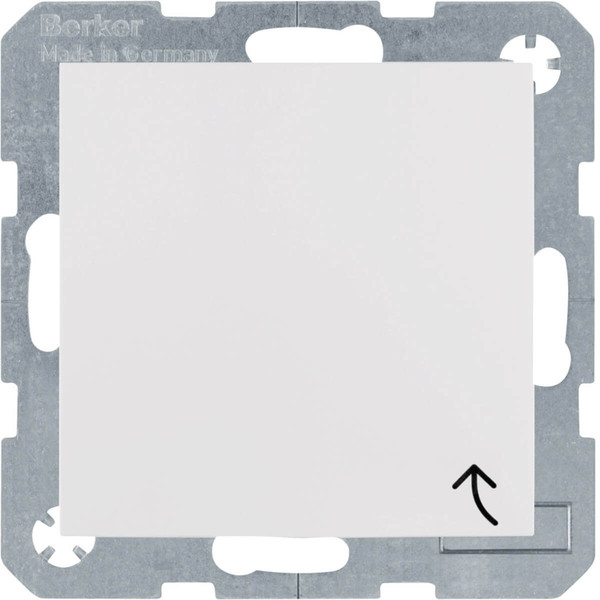 Berker 47518989 Steckdose Schuko mit Klappdeckel S.1/B.3/B.7 polarweiß glänzend