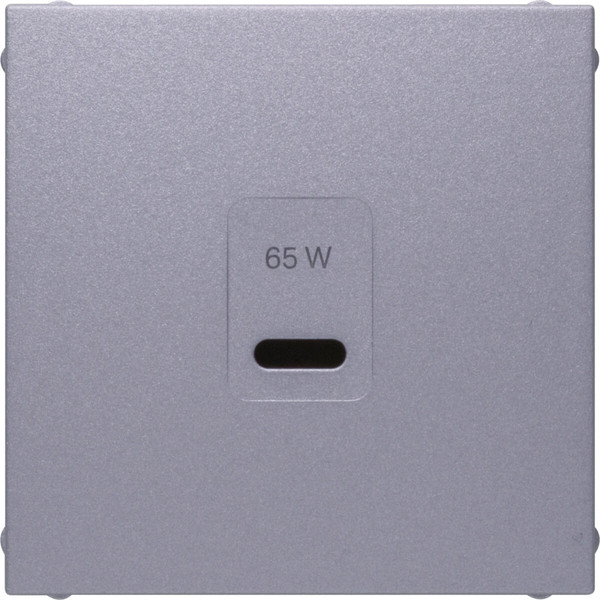 Berker 48601404 Zentralstück für USB B.x. aluminium matt. lackiert
