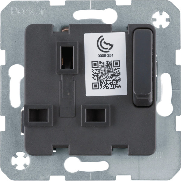 Berker 53420216 Steckdose British Standard 13A mit erh. Berührungsschutz. abschaltbar. anthrazit