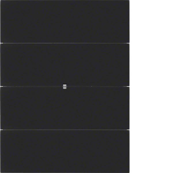 Berker 75164592 Tastsensor 4fach Komfort B.IQ Glas. schwarz