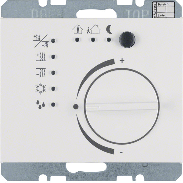 Berker 75441179 Temperaturregler mit Tasterschnittstelle K.1 polarweiß. glänzend