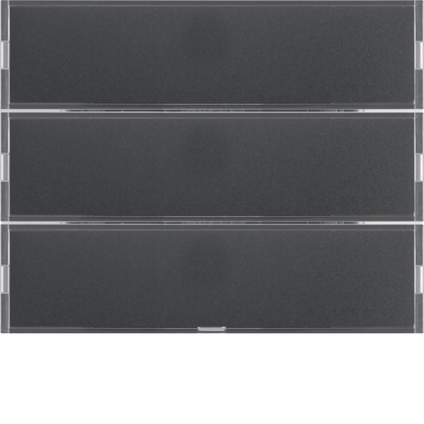 Berker 80163776 Tastsensor 3fach Komfort mit Beschriftungsfeld KNX K.1 anthrazit matt. lackiert