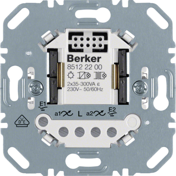 Berker 85122200 Universal-Schalteinsatz 2fach 2-Draht