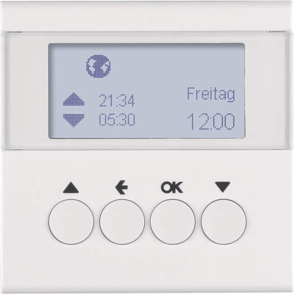 Berker 85741189 Jalousie-Schaltuhr S.1/B.3/B.7 polarweiß. glänzend