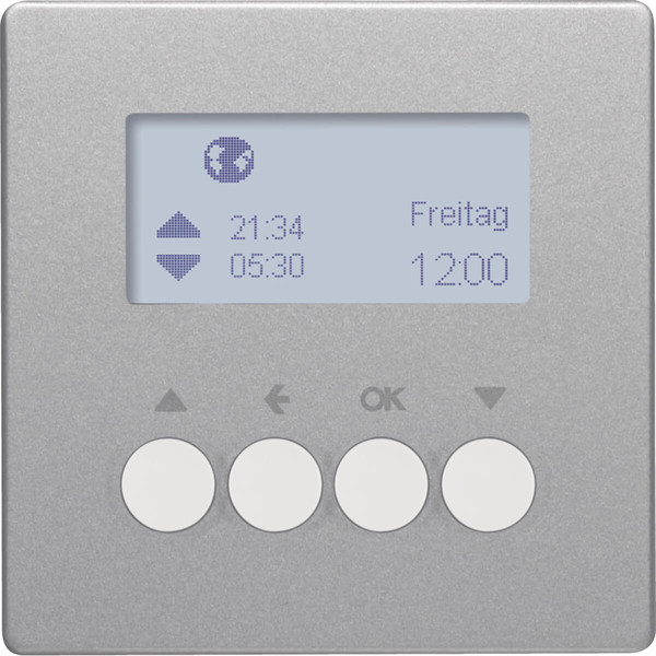 Berker 85745124 KNX-Funk Jalousie-Schaltuhr quicklink Q.x alu samt. lackiert