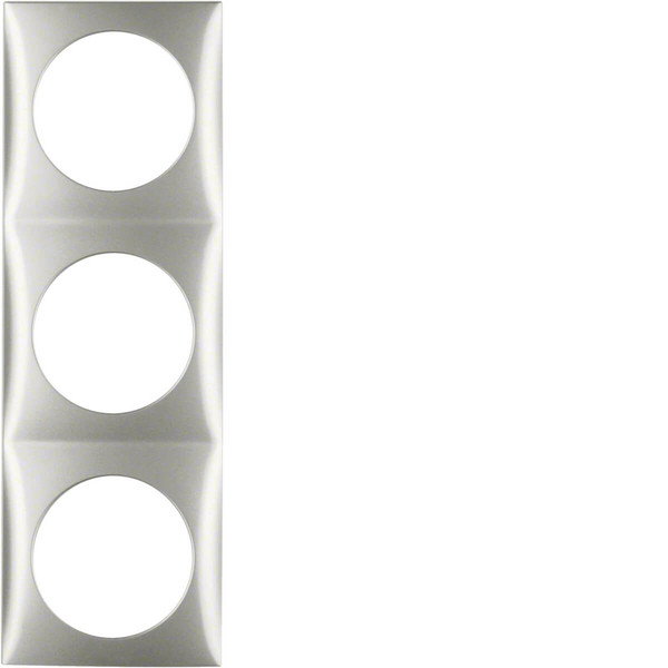 Berker 918192568 Rahmen 3fach. Integro Flow. chrom matt. lackiert