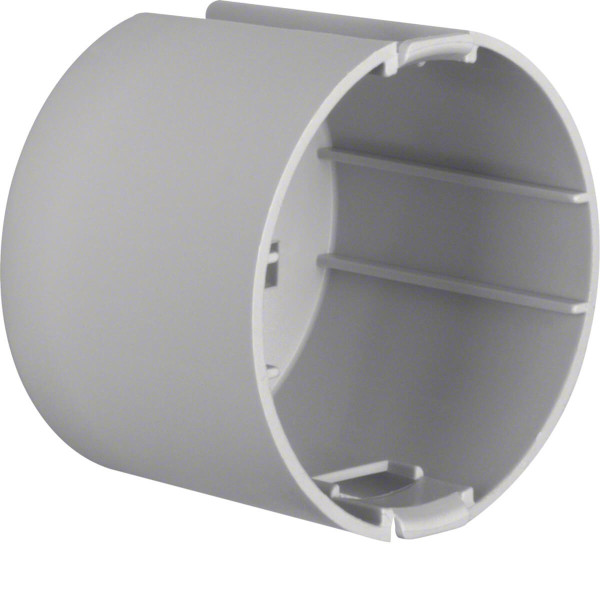 Berker 91883 Berührungsschutzdose Ø 49 mm. tief. Integro Modul-Einsätze. grau