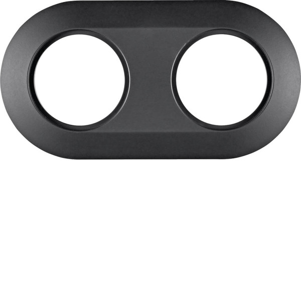Berker MAN0100317 Rahmen 2fach Serie 1930 softtouch schwarz