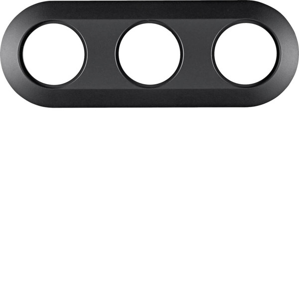 Berker MAN0100417 Rahmen 3fach Serie 1930 softtouch schwarz