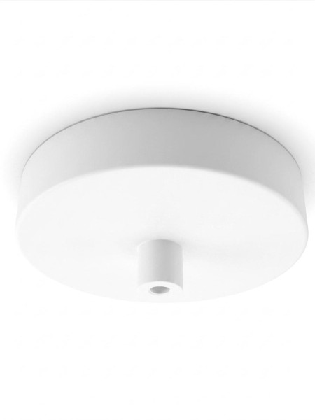 Bioledex Decken Baldachin 100x20mm für Hängeleuchte mit WAGO-Halterungen, Weiß