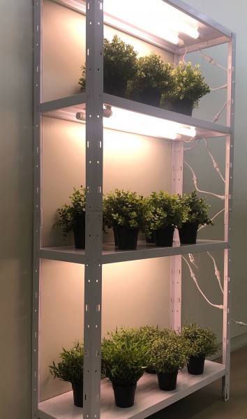 Bioledex GoLeaf LED Pflanzenleuchte TIP65 Komplettset für Regale mit 3 Ebenen