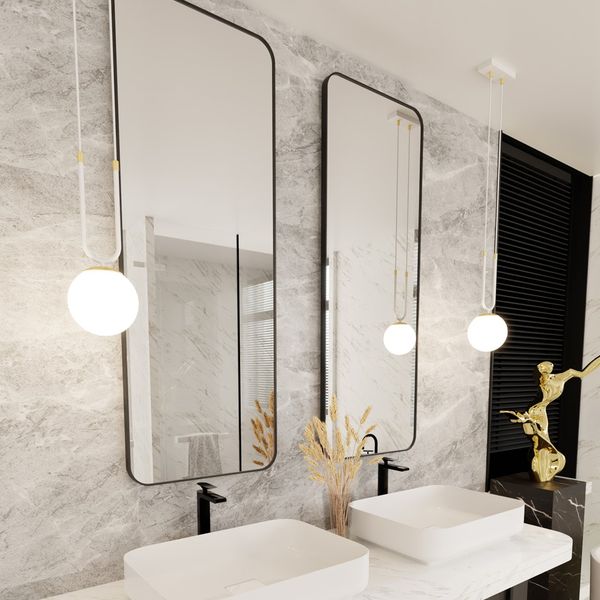 Bioledex Tonsern Pendelleuchte E14 weiß/gold opal 15x115x15cm Made in Europe