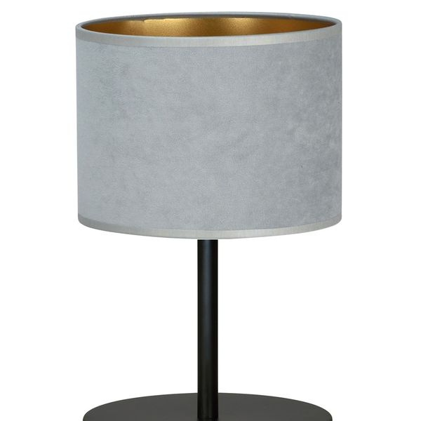 Bioledex Lyngar Tischleuchte E27 34cm grau 20x34x18cm Made in Europe