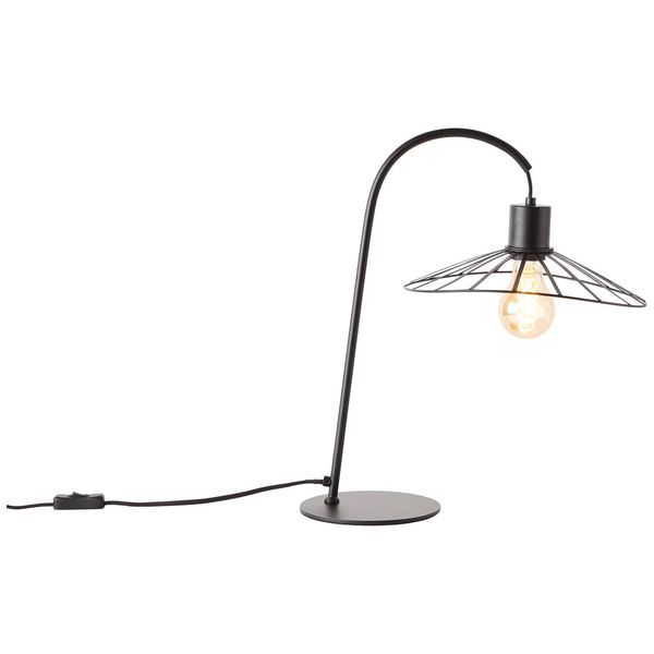Brilliant Leika Tischleuchte E27 Schwarz Matt 93103/76