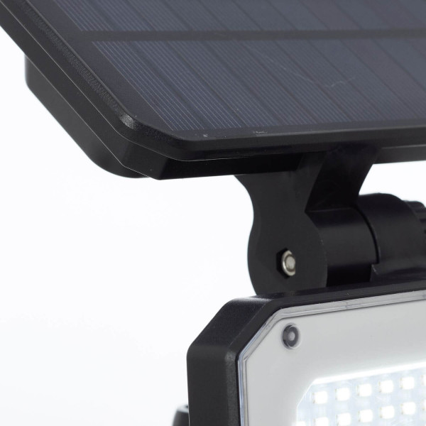 Brilliant Joplin LED Außenspießleuchte 7W Neutralweiß IP54 Schwarz Solar, Bewegungsmelder G40426/06