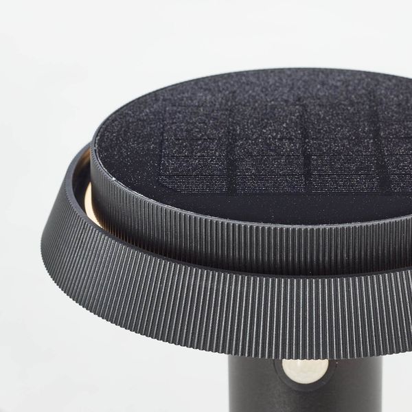 Brilliant Alvero LED Außenstehleuchte 4W Warmweiß IP44 Schwarz Solar, Bewegungsmelder G40432/06