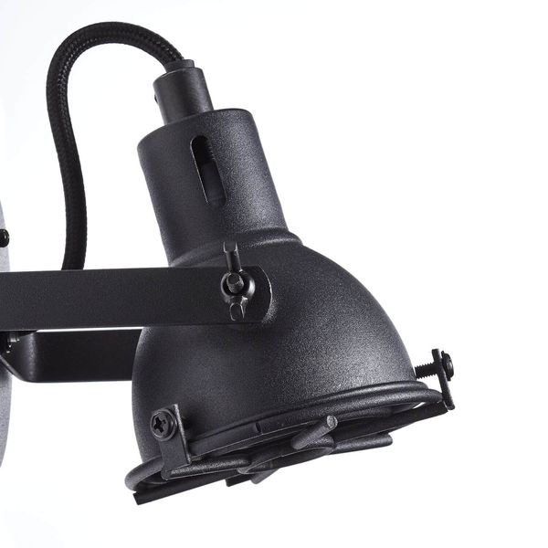 Brilliant Jesper LED Wandspot GU10 5W/4,5W Warmweiß Schwarz Korund G54310/86