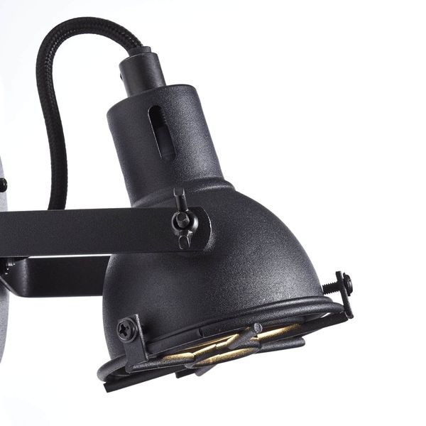 Brilliant Jesper LED Wandspot GU10 5W/4,5W Warmweiß Schwarz Korund G54310/86