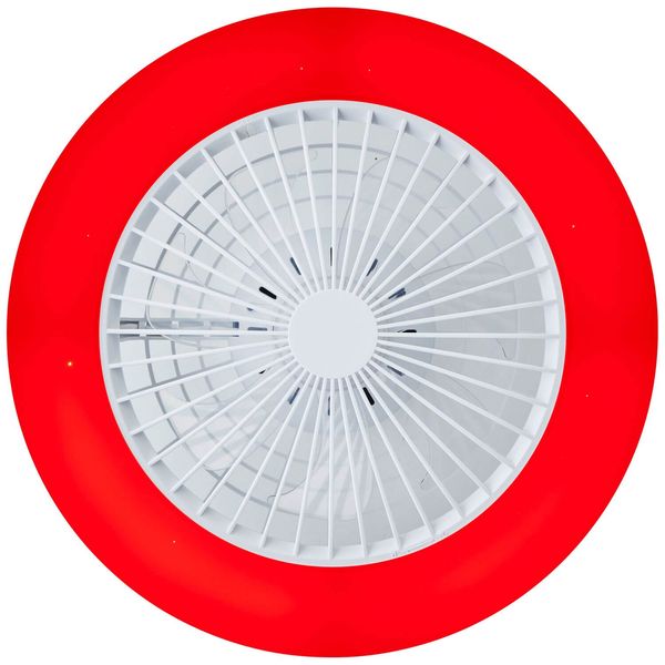 Brilliant Salerno LED Deckenleuchte 49cm mit Ventilator 40W Weiß Nachtlicht, Timer, Ventilator G60020/05