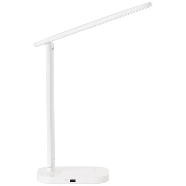 Brilliant Vicari LED Tischleuchte 6W Weiß USB, Nachtlicht, Timer G93102/05