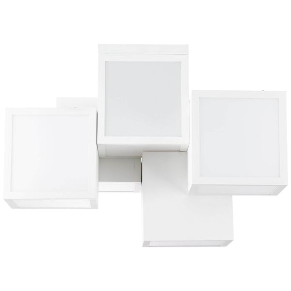 Brilliant Cubix LED Deckenleuchte, 5-flammig 38W Warmweiß Weiß G97179/05