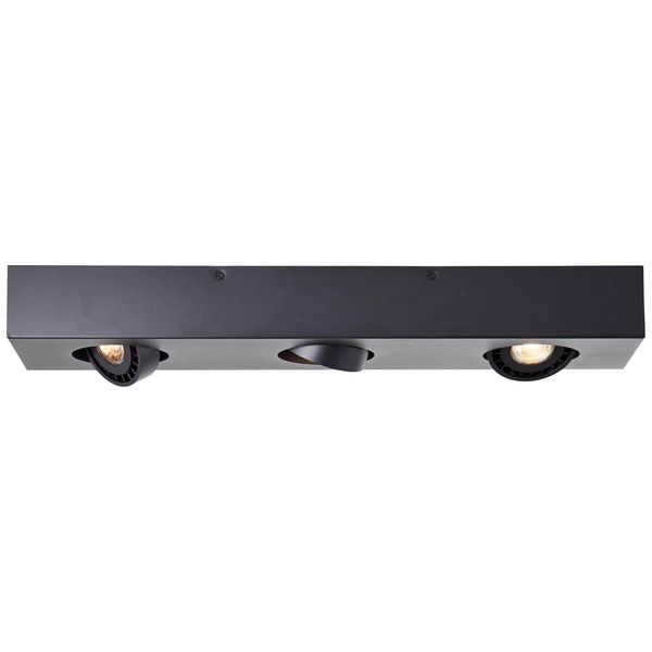 Brilliant Doro LED Deckenleuchte, 3-flammig GU10 4,5W/4,5W Warmweiß Sand Schwarz G99722/76
