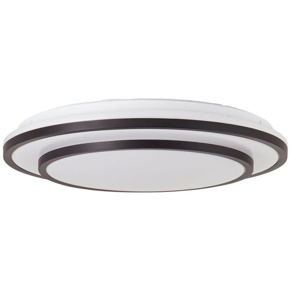 Brilliant Luciano LED Deckenleuchte 39cm 24W Schwarz Weiß Nachtlicht, Timer G99777/76