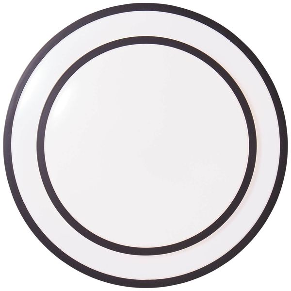 Brilliant Luciano LED Deckenleuchte 39cm 24W Schwarz Weiß Nachtlicht, Timer G99777/76