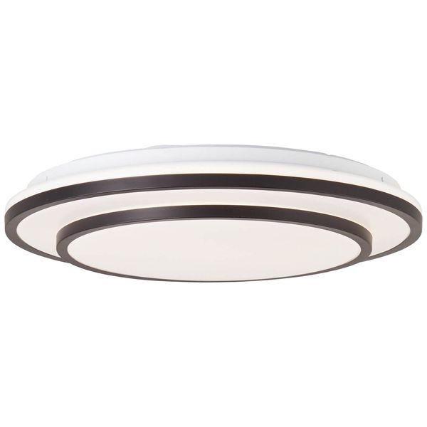 Brilliant Luciano LED Deckenleuchte 39cm 24W Schwarz Weiß Nachtlicht, Timer G99777/76