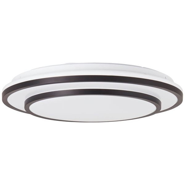 Brilliant Luciano LED Deckenleuchte 39cm 24W Schwarz Weiß Nachtlicht, Timer G99777/76