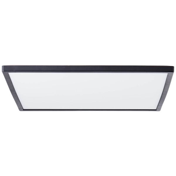 Brilliant Saltery LED Deckenaufbau-Paneel 42x42cm 22W Weiß Schwarz Nachtlicht G99781/76