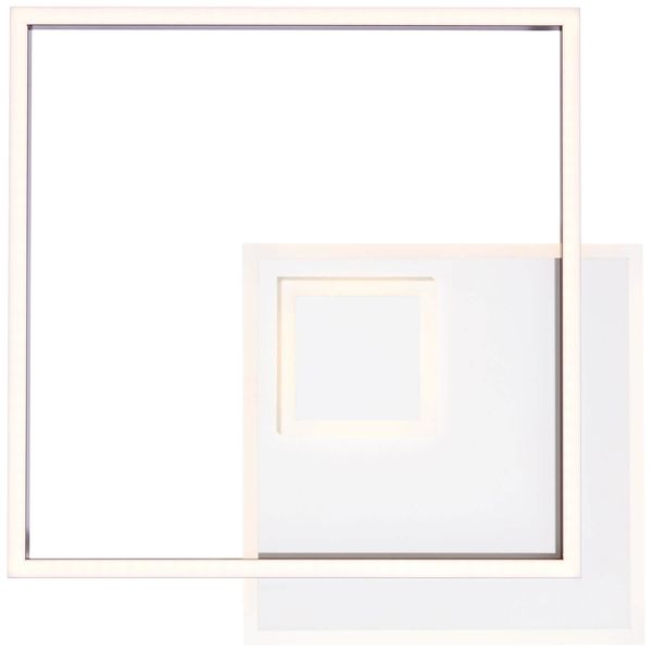 Brilliant Iorgo LED Deckenleuchte 44x44cm 40W Warmweiß Schwarz Weiß G99785/76