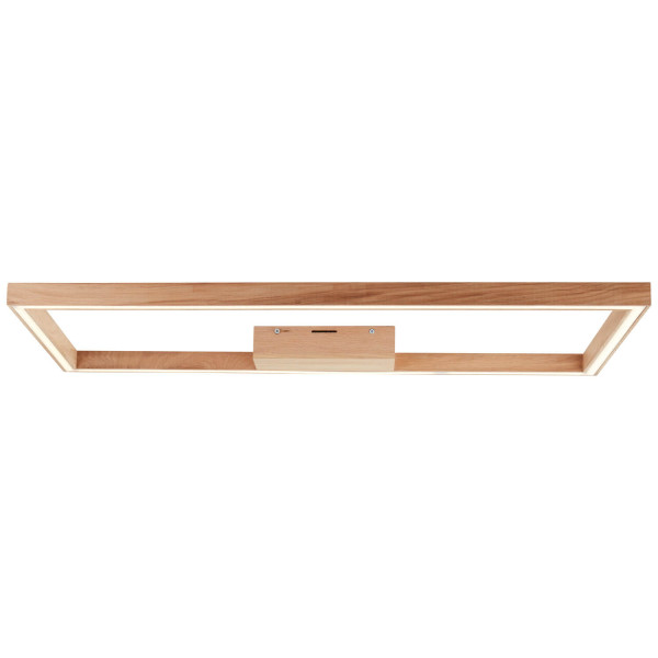 Brilliant Delgrosso LED Deckenleuchte 83x38cm 24W Warmweiß Eiche Geölt Made in Europe, FSC G99431/35