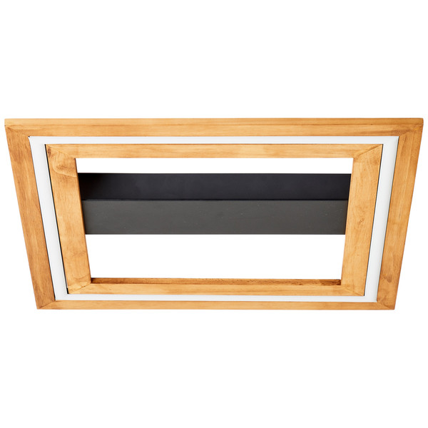 Brilliant Rhea LED Deckenleuchte 45x45cm 24W Warmweiß Schwarz Holz FSC G99748/76
