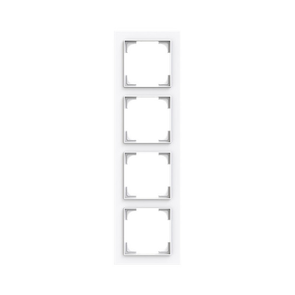 Busch-Jaeger Abdeckrahmen 4-fach studioweiß - Busch-art linear Busch-art linear 2CKA001754A4861 1724-44G