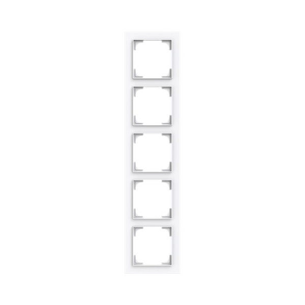 Busch-Jaeger Abdeckrahmen 5-fach studioweiß - Busch-art linear Busch-art linear 2CKA001754A4869 1725-44G