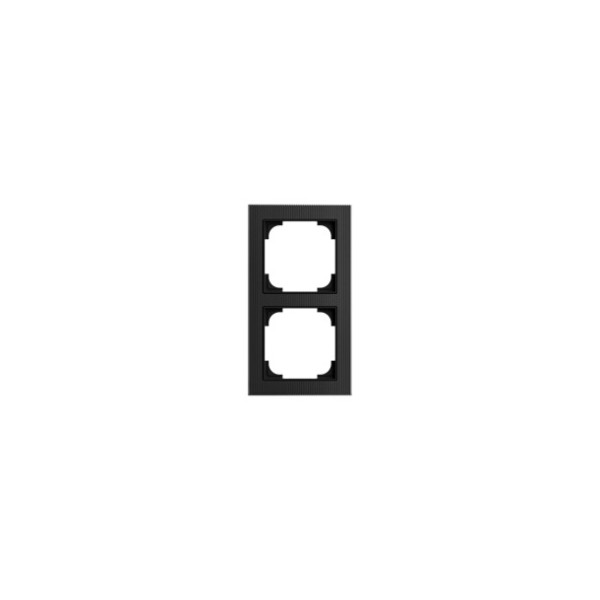 Busch-Jaeger Abdeckrahmen 2-fach Glas schwarz - Busch-art linear Busch-art linear 2CKA001754A4878 1722-4025