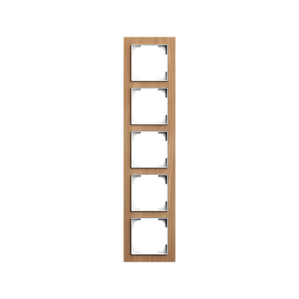 Busch-Jaeger Abdeckrahmen 5-fach Holz Eiche - Busch-art linear Busch-art linear 2CKA001754A4891 1725-4083