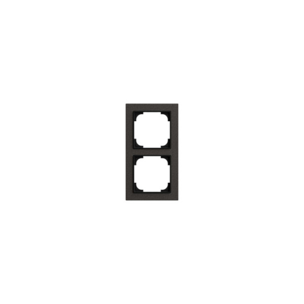 Busch-Jaeger Abdeckrahmen 2-fach papierschwarz - Busch-art linear Busch-art linear 2CKA001754A4898 1722-4045