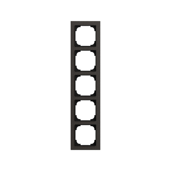 Busch-Jaeger Abdeckrahmen 5-fach papierschwarz - Busch-art linear Busch-art linear 2CKA001754A4901 1725-4045