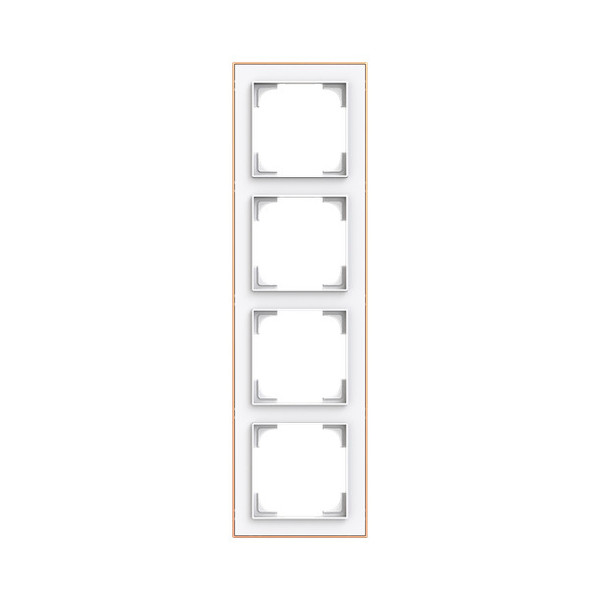 Busch-Jaeger Rahmen 4-fach mit Dekorring Busch-art linear 2CKA001754A4920 1724-441M