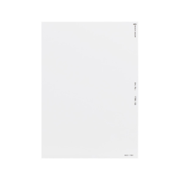 Busch-Jaeger DIN A4-Beschriftungsbogen Kunststofffolie 2CKA001799A0960 1799/03