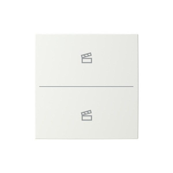 Busch-Jaeger Abdeckung als Taster 2-fach mit Symbol Szene Busch-balance SI 2CKA006199A0340 LFST/A.2.55.11-914