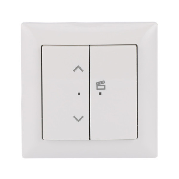 Busch-Jaeger Jalousie-Einsatz flex, 1-fach, Komplettset mit 2-fach Bedienelement, Wireless 2CKA006200A0286 62731/UJ-914-WL