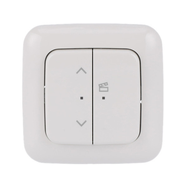 Busch-Jaeger Jalousie-Einsatz flex, 1-fach, Komplettset mit 2-fach Bedienelement, Wireless 2CKA006200A0287 62731/UJ-214-WL