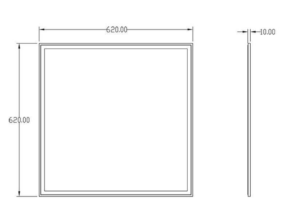 Deko-Light Einlegerasterleuchte CCT WW/CW, Warmweiß + Kaltweiß, 24VDC 100032