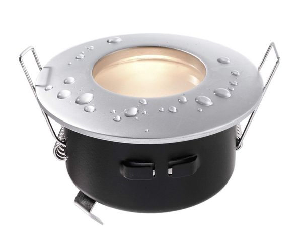 Deko-Light Deckeneinbauring, silber, matt, 12V, GU5.3 MR16, max. 35W, IP65 110001